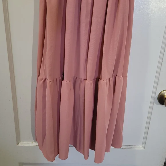 NWOT 😍XL Dusty Rose Peasant style dress - Picture 3 of 5
